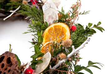decorative wreath from a vine