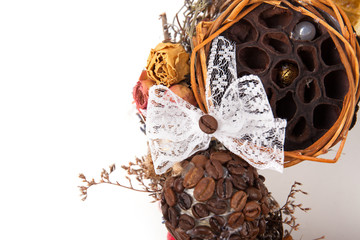 decorative wreath from a vine