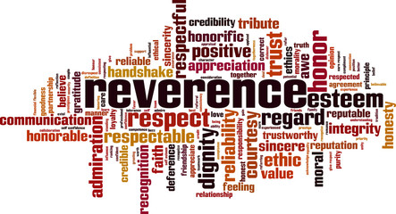 Reverence word cloud