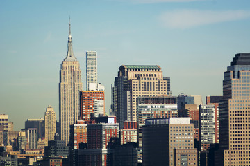 Fototapeta na wymiar New York City skyline from Liberty island