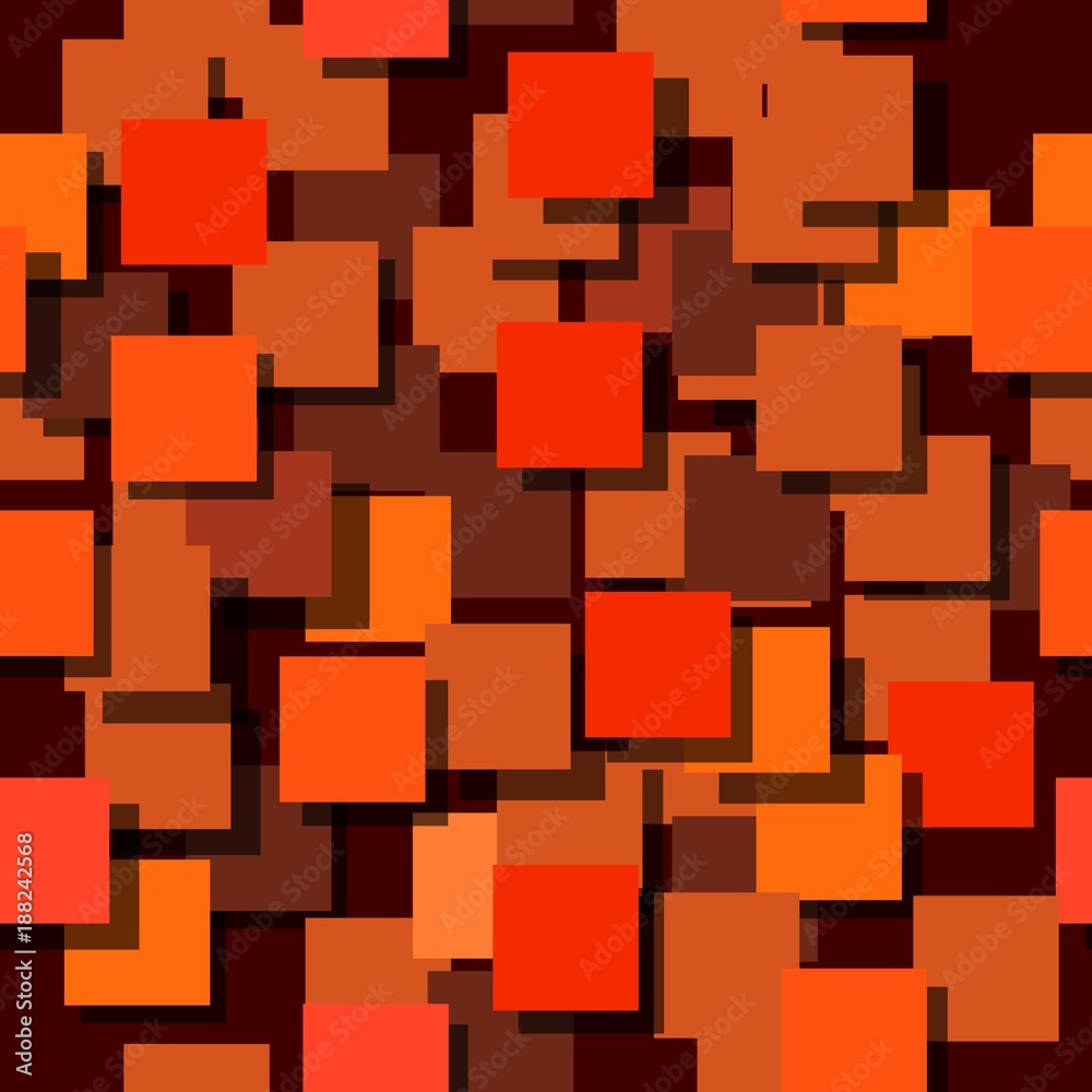Fototapete Seamless background made up of squares. The planes are painted monophatically. With different intensities. Vector illustration.