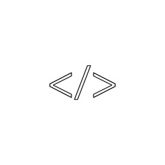 code icon, Vector illustration. programming icon vector