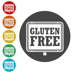 Gluten free Sign icon 