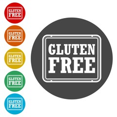Gluten free Sign icon 