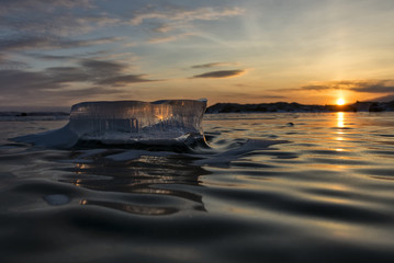 The waves of the Baikal ice