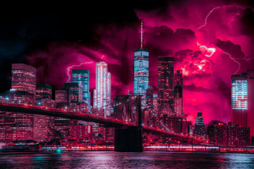 Photo-Art of Stranger Things in New York City