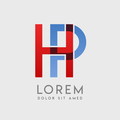 HP logo letters with 