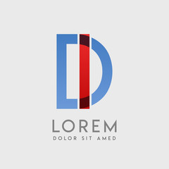 ID logo letters with "blue and red" gradation