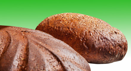 Round loaf of  bread.