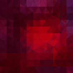 Background of red geometric shapes. Abstract triangle geometrical background. Mosaic pattern. Vector EPS 10. Vector illustration