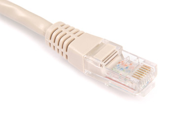 Lan cable and connector RJ45