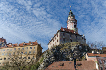 Fototapeta na wymiar Castle at Český Krumlov, Czech republic