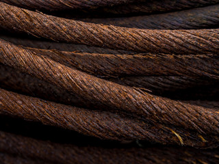 Stahlseile verrostet