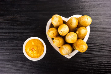 Love for tequeños typical Venezuelan food.