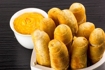 Love for tequeños typical Venezuelan food.