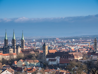 Fototapeta na wymiar Überblick Stadt Bamberg