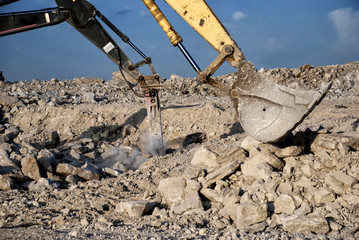 A rockbreaker is a machine designed to manipulate large rocks, including reducing large rocks into...