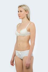 Fototapeta premium Portrait of a beautiful Snap Blonde Woman