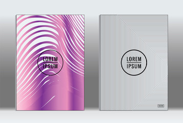 Vector graphic geometric covers.
