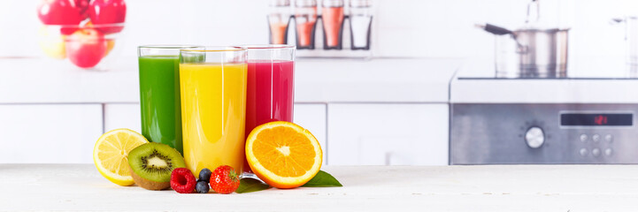 Saft Orangensaft Smoothie Smoothies Fruchtsaft Frucht Banner Früchte Orangen Orange