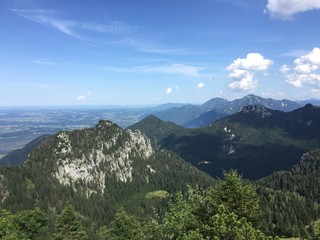 Mountain view - summer in the Alps