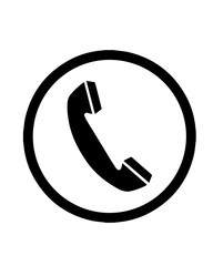 Phone call icon. Phone handset ringing. Vector isolated illustration