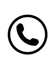 Phone call icon. Phone handset ringing. Vector isolated illustration
