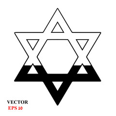 Star of David. Vector Illustration.