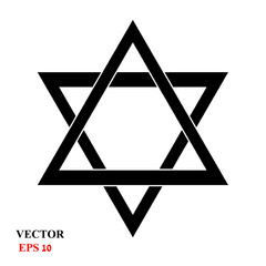 Star of David. Vector Illustration.
