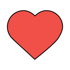 valentines day love heart romantic passion vector illustration