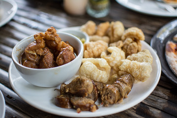 hors d'oeuvres of Northern traditional Thai food - Northern Thai food style