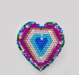 diamond jewelry in heart shape