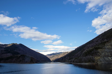 Fototapeta na wymiar Mountain landscape with lake