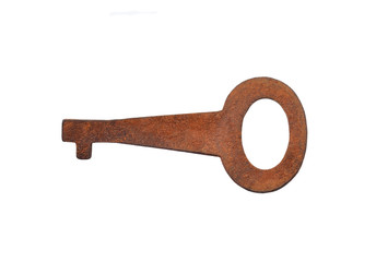Vintage rusty key