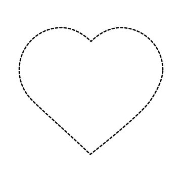 valentines day love heart romantic passion vector illustration sticker design