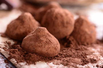 Chocolate candy  - belgian truffles