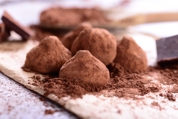 Chocolate candy  - belgian truffles