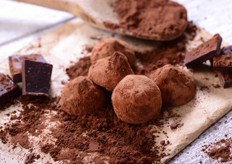 Chocolate candy  - belgian truffles