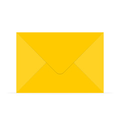 Yellow envelope icon. Vector illustration