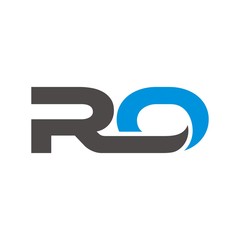 RO logo initial letter design template vector illustration