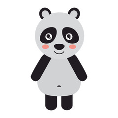 Naklejka premium panda cute animal icon image vector illustration design 