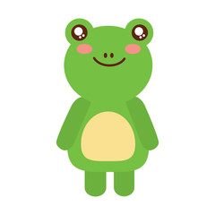 frog cute animal icon image vector illustration design 