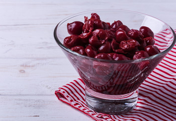 Homemade preserved cherry