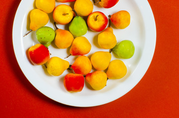 Apples and pears. A healthy lifestyle. Years. Spring