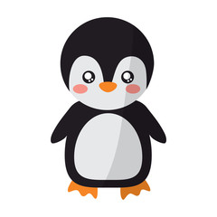 cute animal standing cartoon wildlife vector illustration