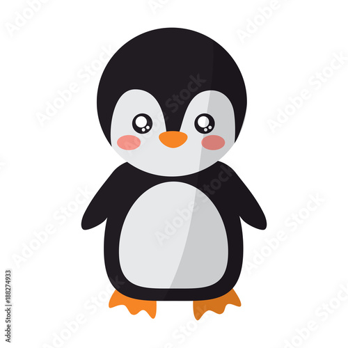 "cute animal standing cartoon wildlife vector illustration" Stock image