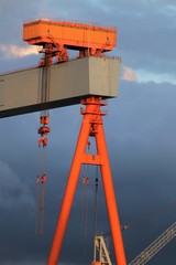 Wahrzeichen von Kiel, Kran, Werft, Schiffswerft, Schiffsreparaturen