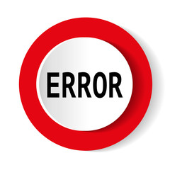Error vector icon.