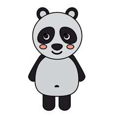 Fototapeta premium panda cute animal icon image vector illustration design 