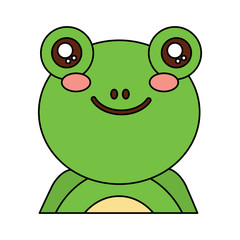 frog cute animal icon image vector illustration design 